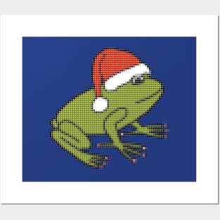 Frog goes Dotty with Dots for Christmas Posters and Art